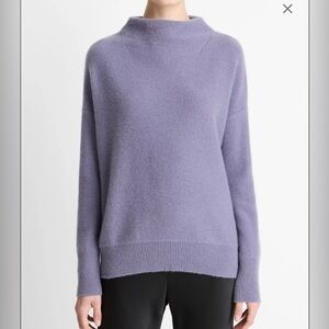 Vince Plush Cashmere Funnel-Neck Sweater